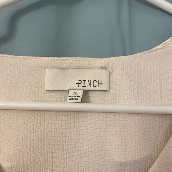 Boho Cream Ruffle Blouse - Picture 3 of 5